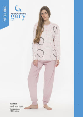 WOMEN'S PAJAMAS M/L Q50043 Tellini S.r.l. Wholesale Clothing